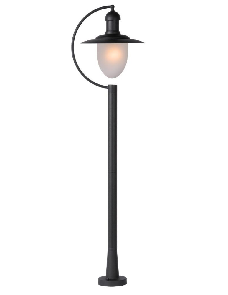 Standing garden lamps - Lucide ARUBA IP44 1xE27 H110 D25 Black 11873/01/30 Lantern - product kolory-swiatla.pl 1