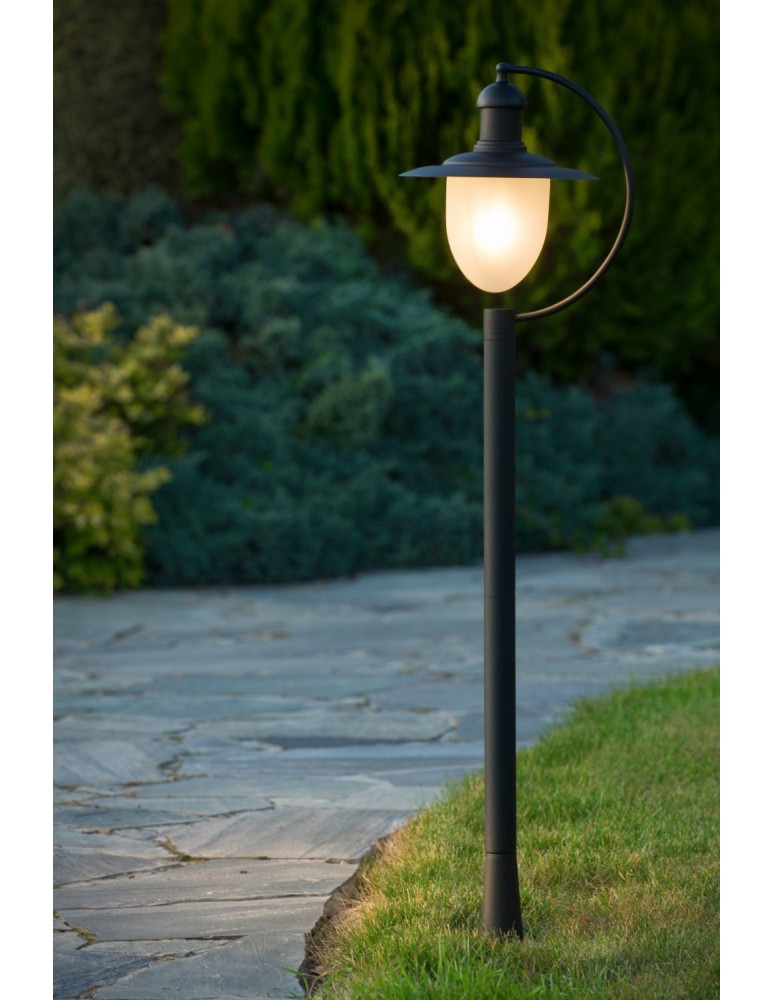Standing garden lamps - Lucide ARUBA IP44 1xE27 H110 D25 Black 11873/01/30 Lantern - product kolory-swiatla.pl 9