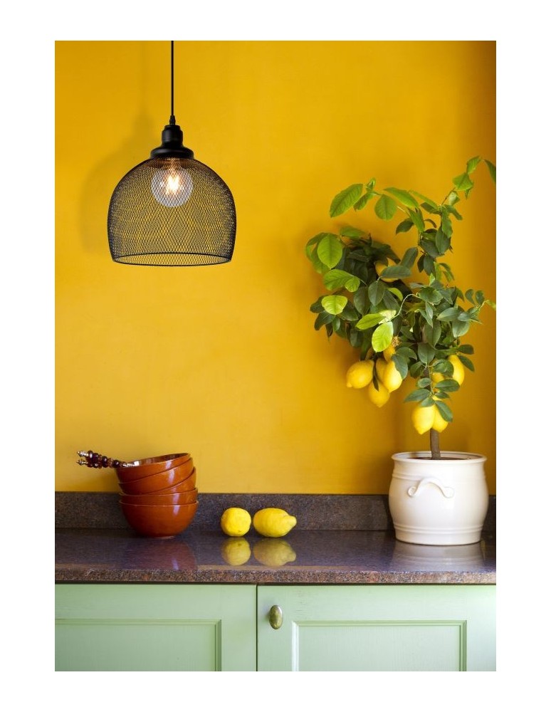 Pendant lamps - Lucide MESH Pendant E27 28cm H 32cm 43404/28/30 - product kolory-swiatla.pl 8
