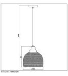 Pendant lamps - Lucide MESH Pendant E27 28cm H 32cm 43404/28/30 - product 12