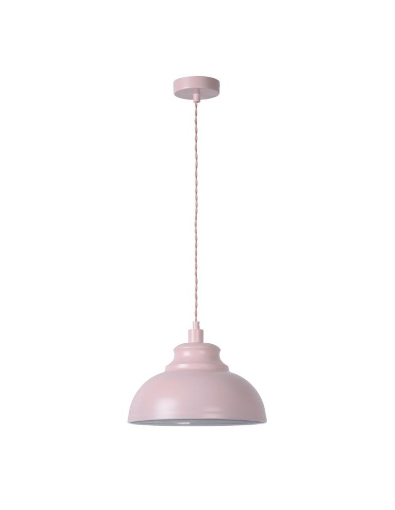 Pink pendant lamps - Lucide ISLA Pendant E14 D29 H22cm Pi 34400/29/66 - product kolory-swiatla.pl 7