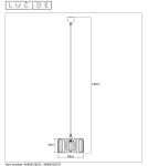 Boho pendant lamps - Lucide ETTA Pendant E27 29cm H16cm W 46406/29/76 - product 8