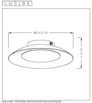 Ceiling lamps - Lucide FOSKAL Plafond Light LED 12W ?34.5cm Black 79177/12/30 - product 11