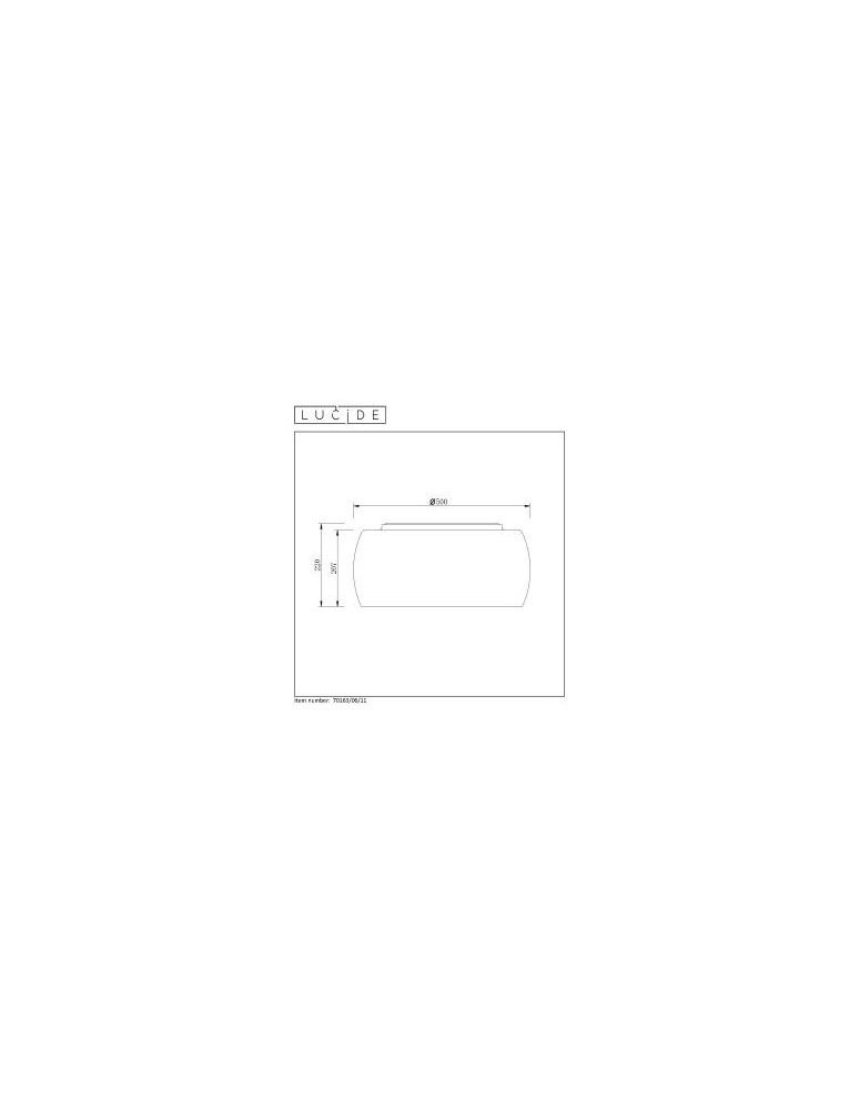 Glamour ceiling lamps - Lucide PEARL Plafond Light H21 D50cm 70163/06/11 - product kolory-swiatla.pl 9