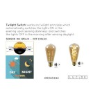 Edison LED E27 230V bulbs - Lucide LED Bulb 1xE27 amber 49034/04/62 - product 4