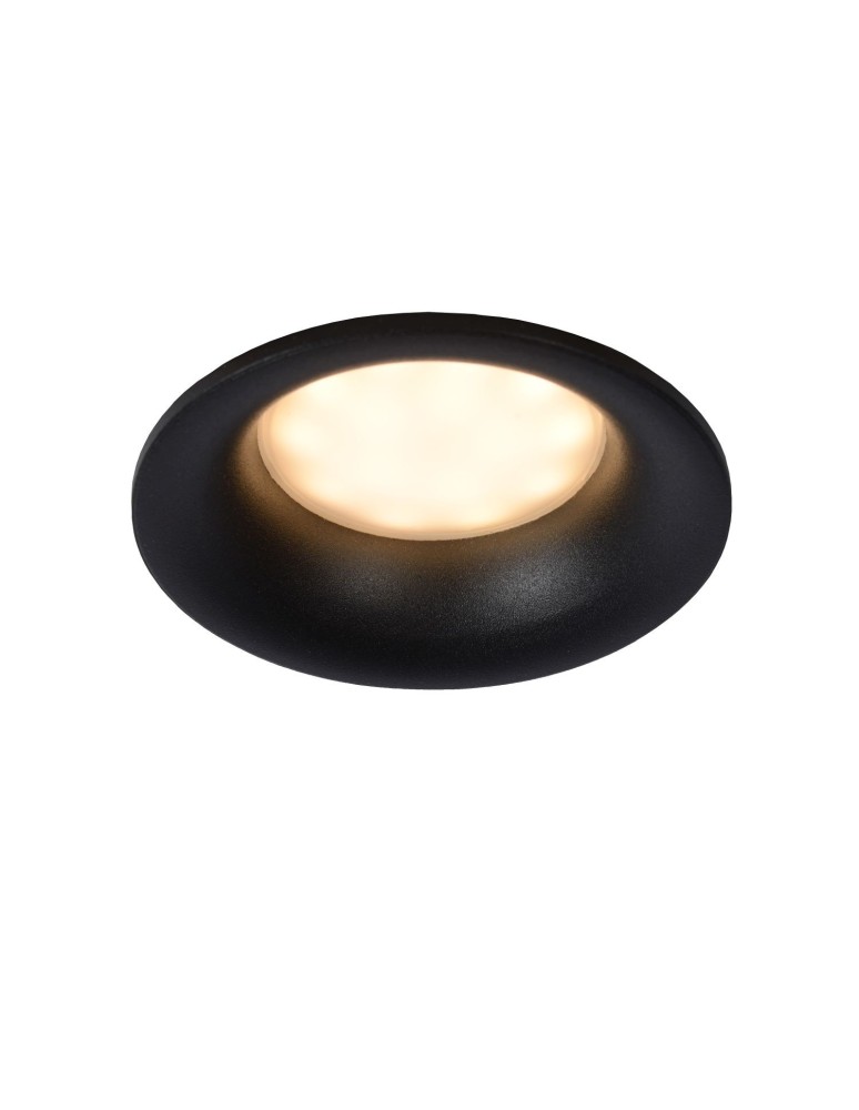 Flush-mounted hermetic lamps - Lucide ZIVA Drop-in 1xGU10 black 09923/01/30 - product kolory-swiatla.pl 1