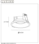 Flush-mounted hermetic lamps - Lucide ZIVA Drop-in 1xGU10 black 09923/01/30 - product 4