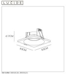 Flush-mounted hermetic lamps - Lucide ZIVA Drop-in 1xGU10 black 09924/01/30 - product 4