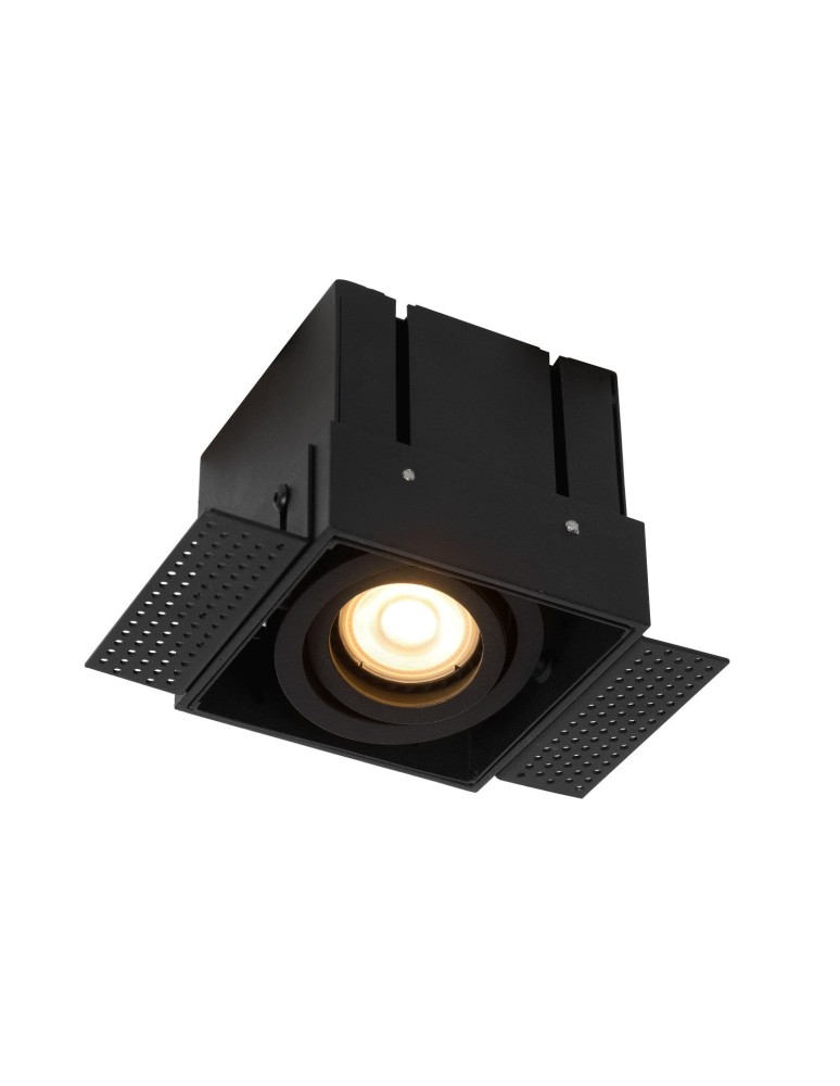 Frameless flush-mounted lamps - trimless - Lucide TRIMLESS drop-in 1xGU10 black 09925/01/30 - product kolory-swiatla.pl 1