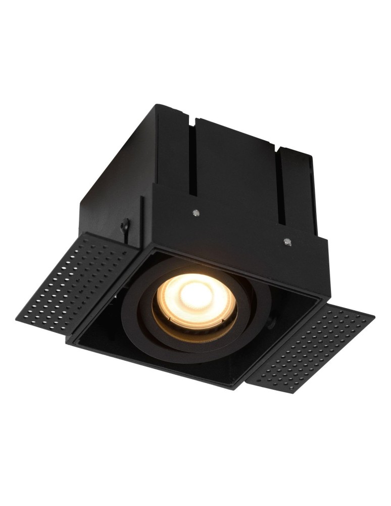 Frameless flush-mounted lamps - trimless - Lucide TRIMLESS drop-in 1xGU10 black 09925/01/30 - product kolory-swiatla.pl 3
