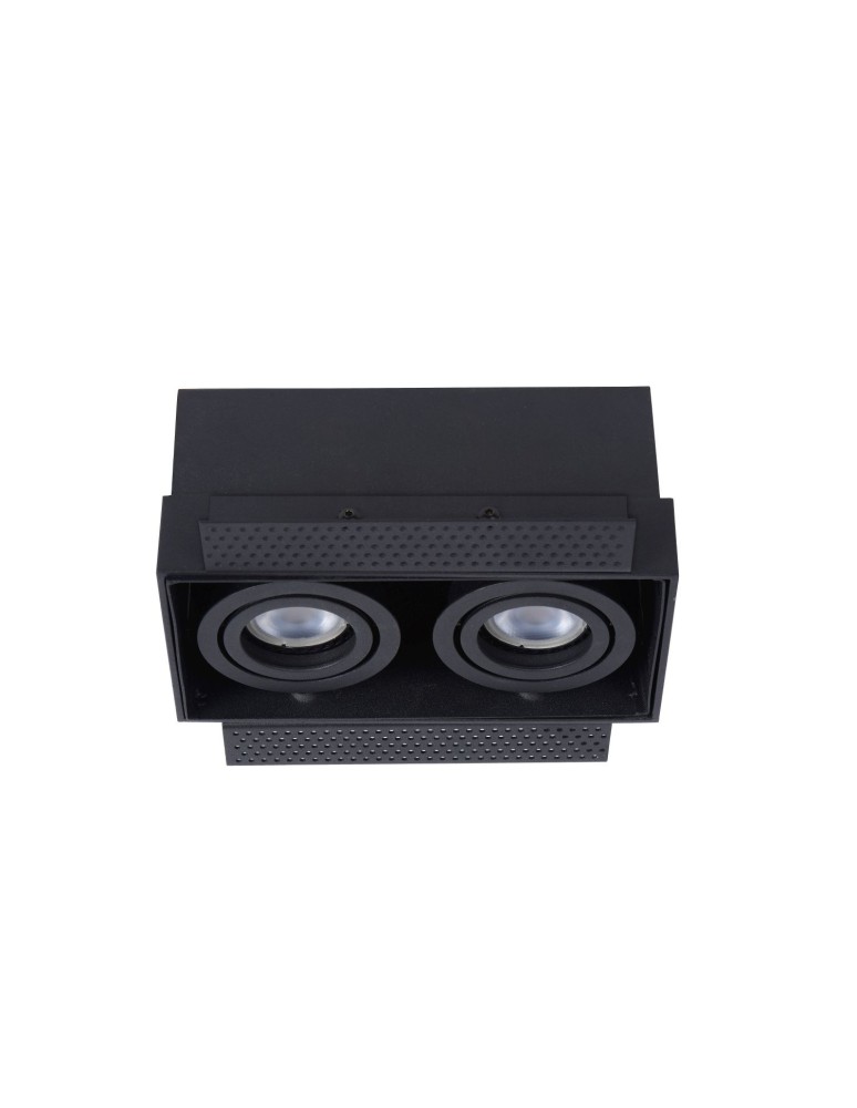 Frameless flush-mounted lamps - trimless - Lucide TRIMLESS drop-in 2xGU10 black 09925/02/30 - product kolory-swiatla.pl 2