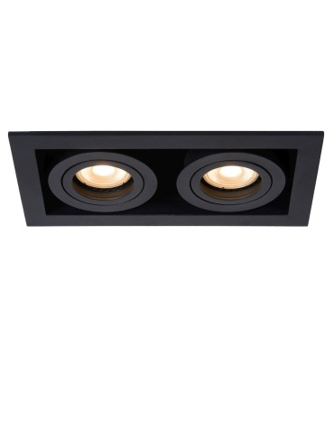 Lucide CHIMNEY recessed 2xGU10 black 09926/02/30