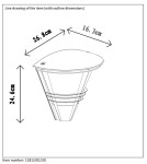 Outdoor wall lamps - Lucide LIVIA wall light 1xE27 black 11812/01/30 - product 4