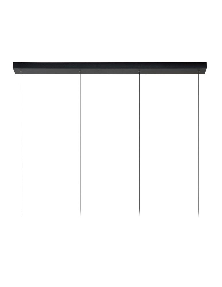 Pendant tube lamps - Lucide LORENZ Pendant lamp 4xE27 black 74403/04/30 - product kolory-swiatla.pl 4