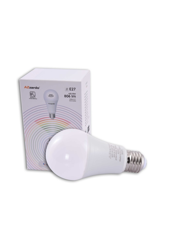 LED bulbs E27 230V - AZZARDO SMART WiFi LED bulb E27 10W AZ3213 - product kolory-swiatla.pl 1