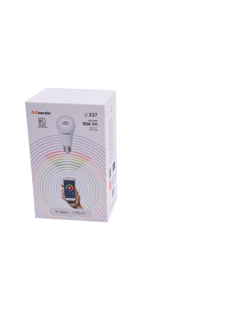 LED bulbs E27 230V - AZZARDO SMART WiFi LED bulb E27 10W AZ3213 - product kolory-swiatla.pl 11