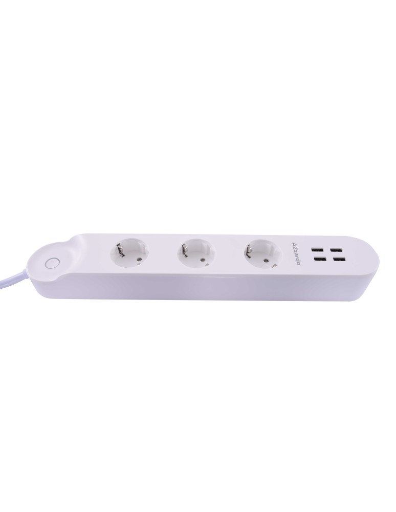 SMART extension cords and adapters - AZZARDO SMART WiFi+USB 32A power strip AZ3477 - product kolory-swiatla.pl 9