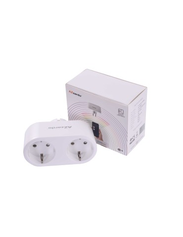 AZZARDO SMART WiFi Double Socket 16A White AZ3476