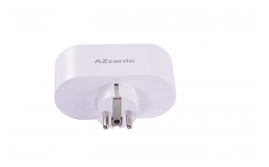 AZZARDO SMART WiFi Podwójne Gniazdo 16A Białe AZ3476