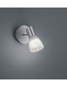 TRIO LEVISTO Ceiling/Wall lamp 1xE14 alabaster matt nickel 871010107