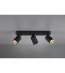 Spotlight ceiling lamps - TRIO PAGO Ceiling light 3xGU10 matte black 803500332 - product 1
