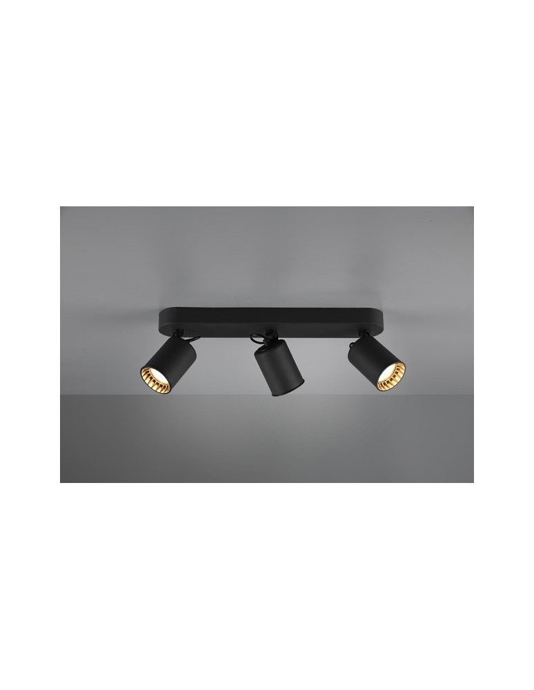 Spotlight ceiling lamps - TRIO PAGO Ceiling light 3xGU10 matte black 803500332 - product kolory-swiatla.pl 1