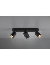 TRIO PAGO Ceiling light 3xGU10 matte black 803500332