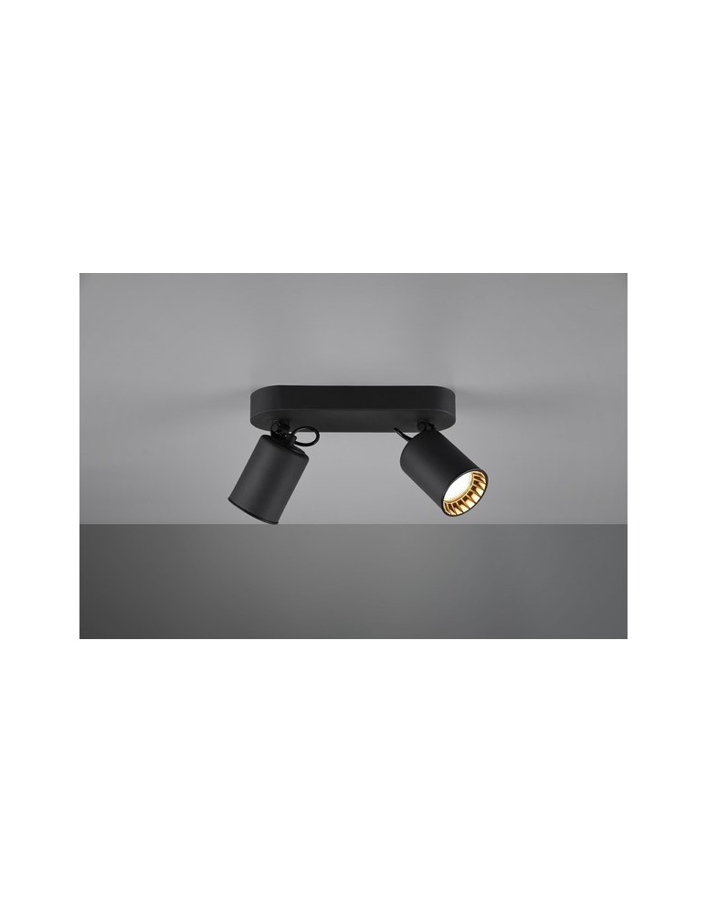 Spotlight ceiling lamps - TRIO PAGO Ceiling/Wall lamp 2xGU10 matte black 803500232 - product kolory-swiatla.pl 1