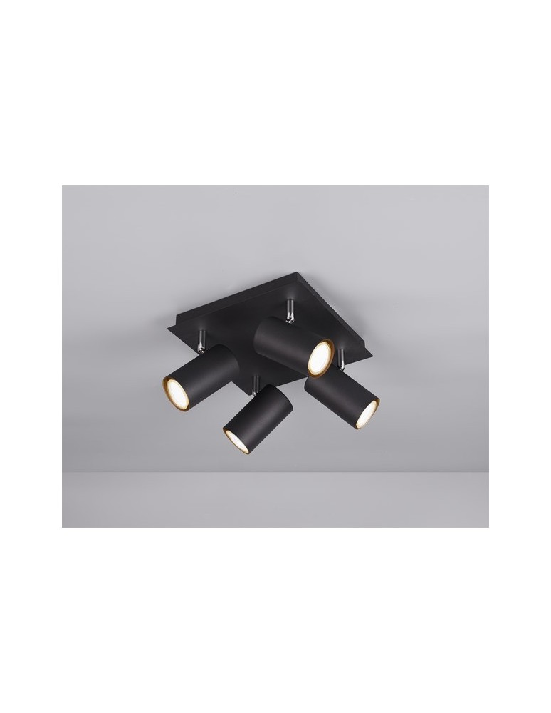 Spotlight ceiling lamps - TRIO MARLEY Ceiling 4xGU10 black 802430432 - product kolory-swiatla.pl 1