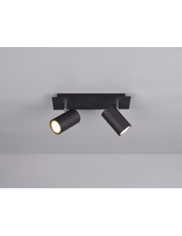 TRIO MARLEY Ceiling light 2xGU10 black 802400232