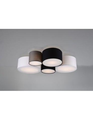 TRIO HOTEL Ceiling 5xE27 multicolor ash 693900517