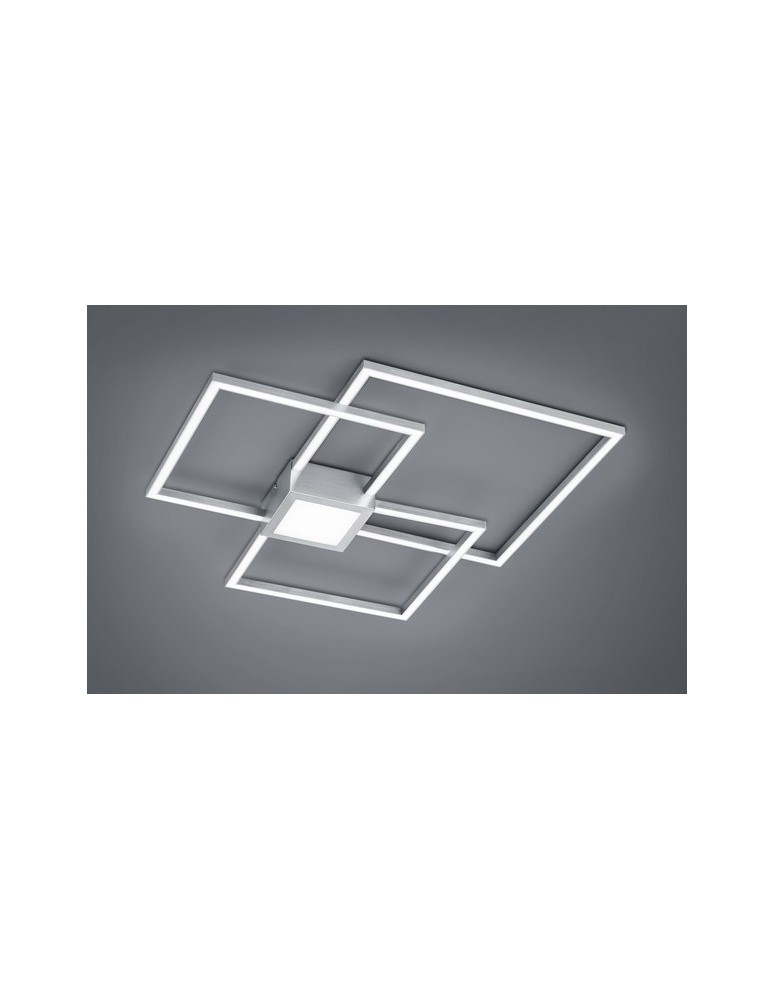 Geometric ceiling lamps - TRIO HYDRA Ceiling 1xLED matt nickel 676210407 - product kolory-swiatla.pl 1