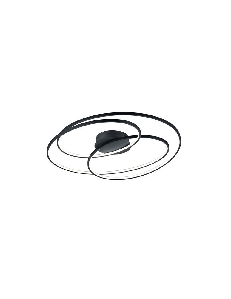 Ceiling lamps - TRIO GALE LED Ceiling Black 673918032 - product kolory-swiatla.pl 1