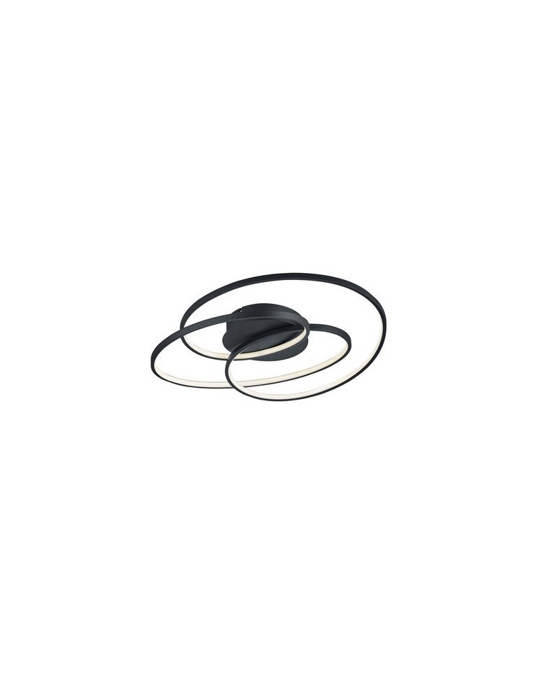 Modern ceiling lamps - TRIO GALE LED Ceiling Black 673916032 - product kolory-swiatla.pl 1