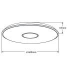 Round Plafonds - TRIO TOKYO White 628915001 Plafond - product 2