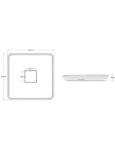 TRIO SAMURAI Biały 628613001 Plafon - produkt 2
