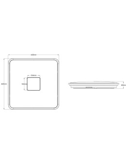 TRIO SAMURAI Biały 628613001 Plafon - produkt 2