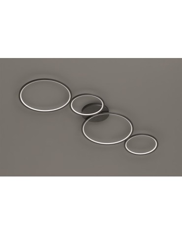 TRIO RONDO Ceiling 1xLED matte black 622610432
