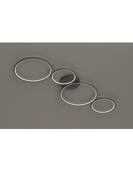 TRIO RONDO  Sufitowa 1xLED czarny mat 622610432