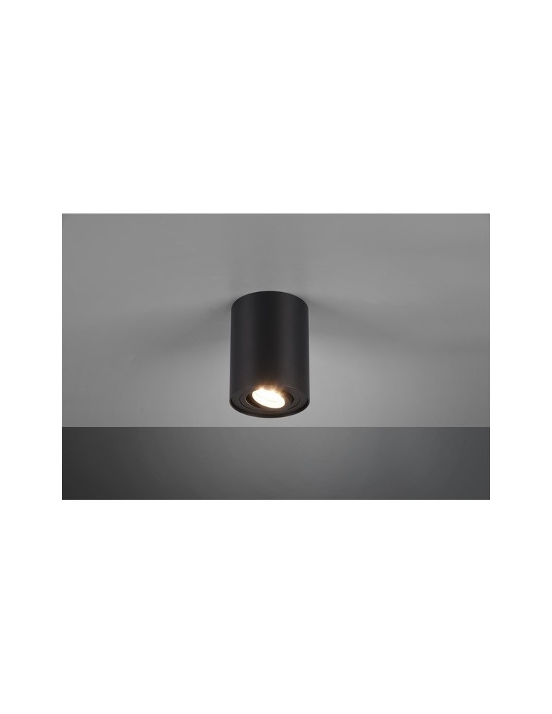 Ceiling luminaires for replaceable light source - TRIO COOKIE Ceiling 1xGU10 matte black 612900132 - product kolory-swiatla.pl 1