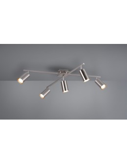 TRIO MARLEY Ceiling light 5xGU10 nickel 612400507