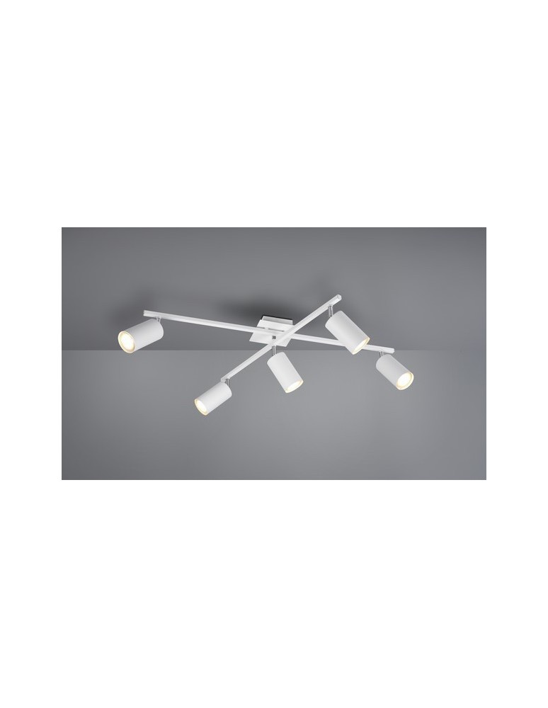 Spotlight ceiling lamps - TRIO MARLEY Ceiling light 5xGU10 white 612400501 - product kolory-swiatla.pl 1