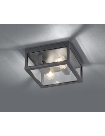 TRIO GARONNE Ceiling 2xE27 anthracite 601860242