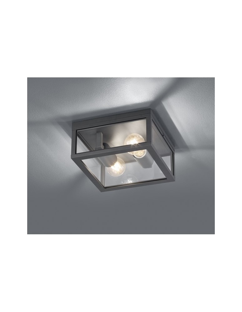 Outdoor ceiling lamps - TRIO GARONNE Ceiling 2xE27 anthracite 601860242 - product kolory-swiatla.pl 1