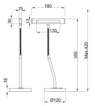 Reading table lamps - TRIO CURTIS Brass matt 579790108 Desk - product 2