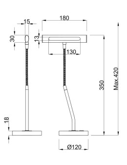 TRIO CURTIS Patyna 579790104 Biurkowa - produkt 2