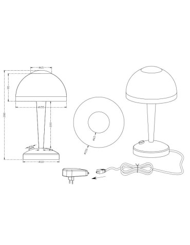 TRIO VENTURA Nickel matt 529990107 Desk. - product 2