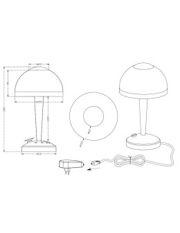 TRIO VENTURA Nikiel mat 529990107 Biurkowa - produkt 2