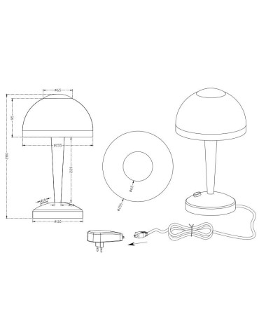 TRIO VENTURA Mosiądz polerowany 529990103 Biurkowa - produkt 2