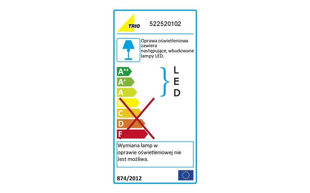 TRIO VARIO Czarny 522520102 Biurkowa